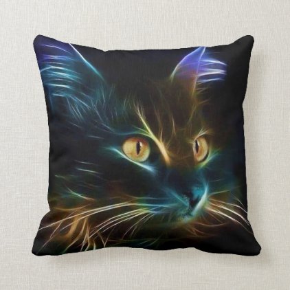 Whiskers Throw Pillow