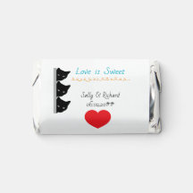 Whiskers & Vows | Black Cat Wedding Candy Favors