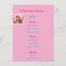 Whiskers & Vows Meow-velous Rehearsal Dinner Menu 