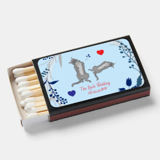 Whiskers & Vows Shades of Forever Matchbox Favors Matchboxes