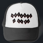 Whiskey A Go Go Trucker Hat<br><div class="desc">a whiskey drinking shirt in a retro font</div>