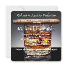 Whiskey and Cigar Birthday Party