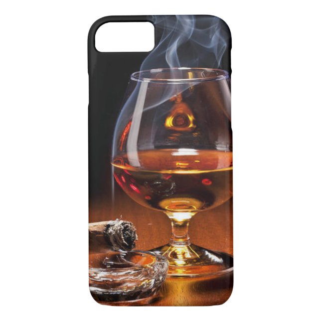 Whiskey and Cigar Case-Mate iPhone Case (Back)