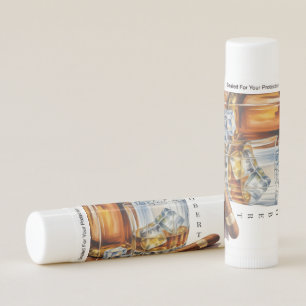 Whiskey and Cigar Men’s Birthday Party Lip Balm