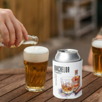 Whiskey and Cigar Modern Bachelor Party