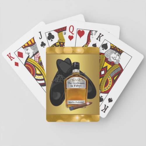 Whiskey and Cigar Poker Card Game Playing Cards