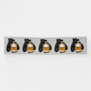 Whiskey and Cigar Repeat Birthday Banner