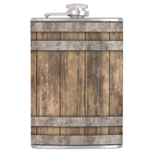 Whiskey Barrel Flask