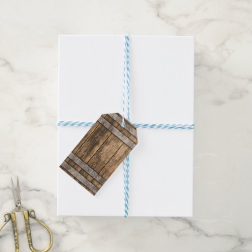 Whiskey Barrel Gift Tags