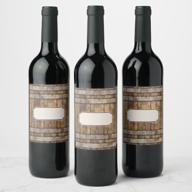 Whiskey Barrel Product Label (Bottles)