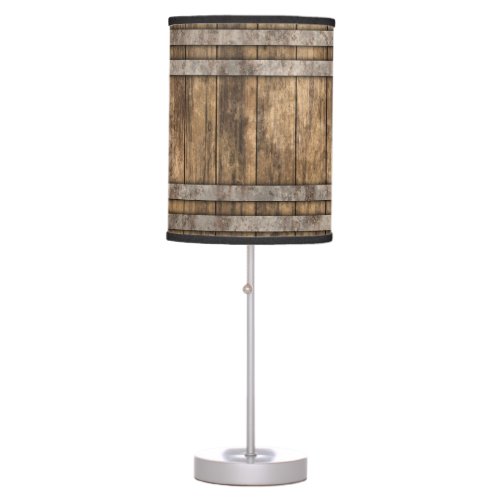Whiskey Barrel Table Lamp