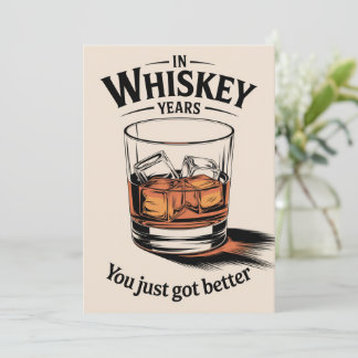 Whiskey Birthday Card Birthday Card for Him Dad