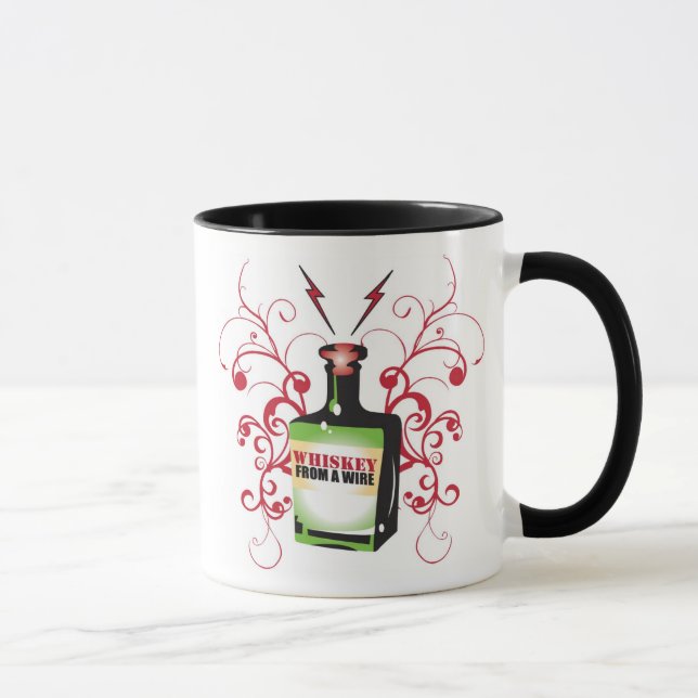 Whiskey Bottle Logo Mug (Right)
