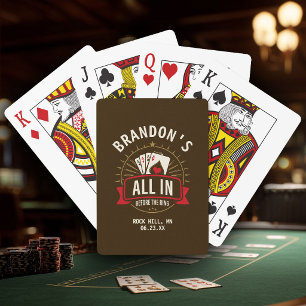 Whiskey Brown Bachelor Party Custom Poker Cards