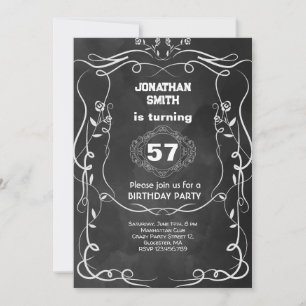 Whiskey celebration birthday party  invitation