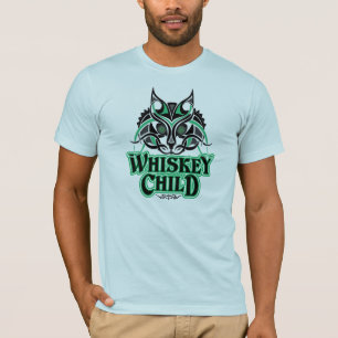WHISKEY CHILD - T-Shirt w/ Feline Design