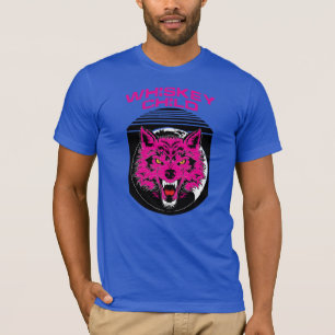 WHISKEY CHILD - T-Shirt w/PINK WOLF Logo