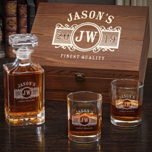 Whiskey Connoisseurs Box Set with Carson Decanter