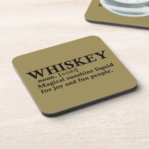 Whiskey definition funny drinking quotes beverage coaster