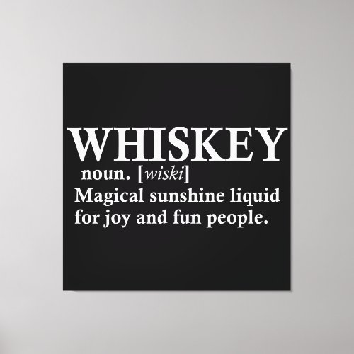 whiskey definition whisky funny quotes canvas print