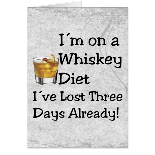 Whiskey Diet Cards (Front)