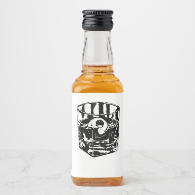 Whiskey Eye Liquor Bottle Label (Front)