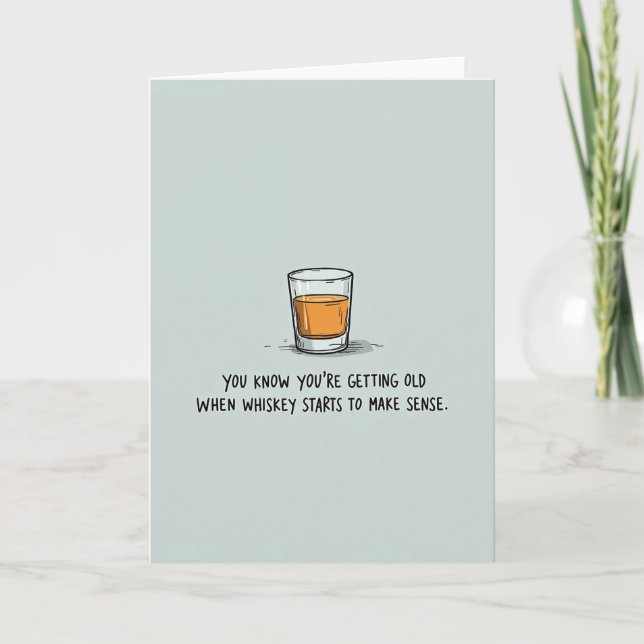 Whiskey Fathers Day Card (Front)