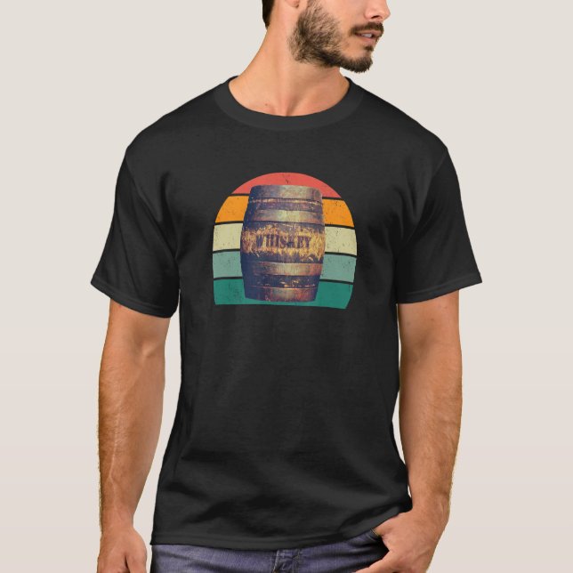 whiskey glass scotland barrel keg barrels alcohol  T-Shirt (Front)