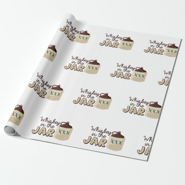 Whiskey in the Jar Wrapping Paper (Unrolled)