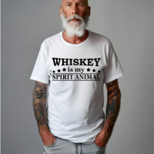 Whiskey is my spirit animal funny alcohol sayings T-Shirt