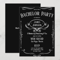 Whiskey Label Bachelor (ette) Party