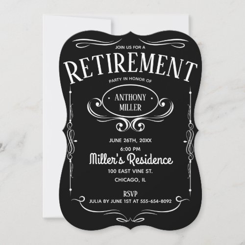 Whiskey Label Retirement Party