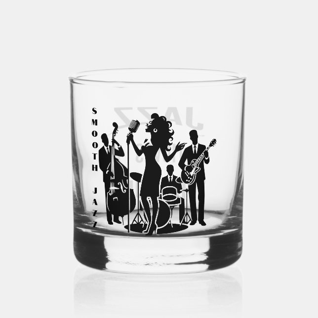 Whiskey Lovers Jazz /Drinkware Set Whiskey Glass (Front)