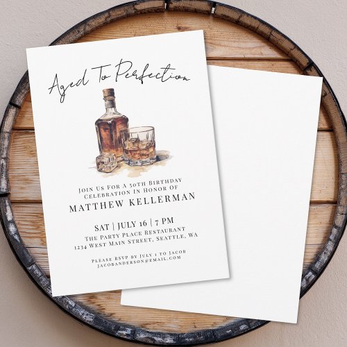 Whiskey Men's Birthday Party