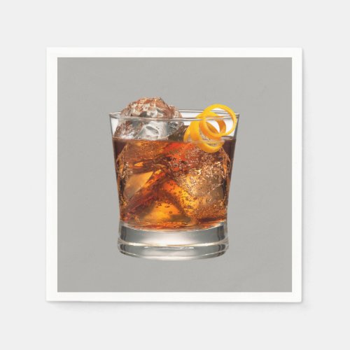 whiskey on the rock napkins