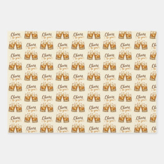 Whiskey On The Rocks Birthday Wrap Wrapping Paper Sheets