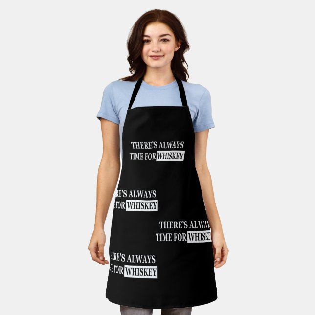 Whiskey quotes funny alcohol sayings gifts apron (Worn)