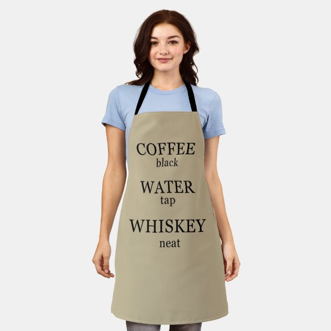 Whiskey quotes funny alcohol sayings gifts apron (Worn)