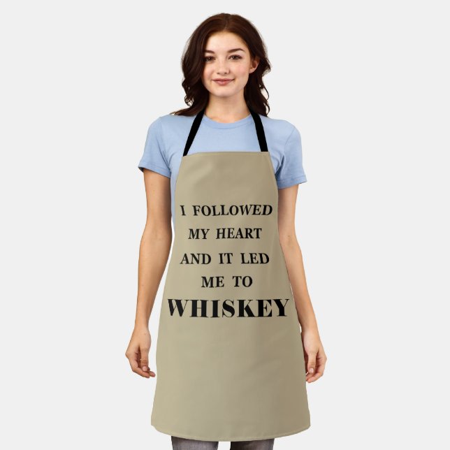 Whiskey quotes funny alcohol sayings gifts apron (Worn)