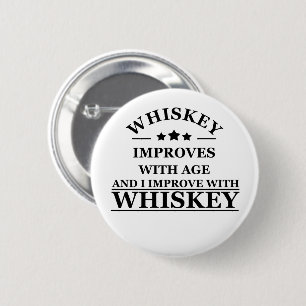 Whiskey quotes funny alcohol sayings gifts button