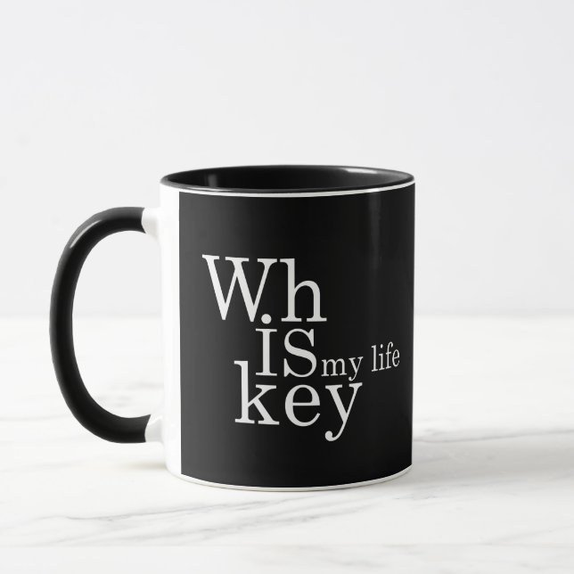 Whiskey quotes funny alcohol sayings gifts mug (Left)