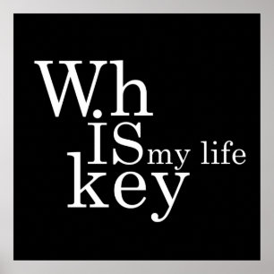 Whiskey quotes funny alcohol sayings gifts poster