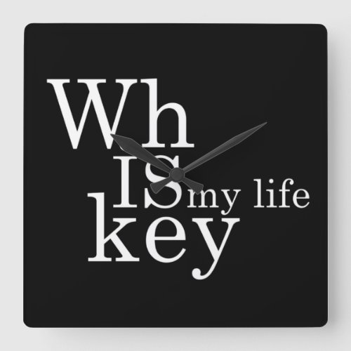 Whiskey quotes funny alcohol sayings gifts square wall clock