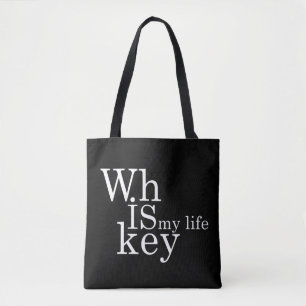 Whiskey quotes funny alcohol sayings gifts tote bag
