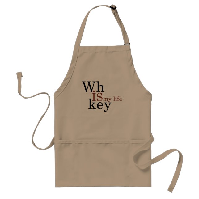 Whiskey quotes funny drinking alcohol sayings adult apron (Front)