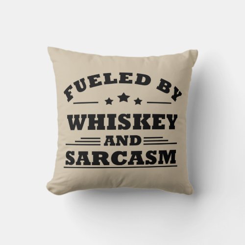 Whiskey quotes funny drinking alcohol sayings throw pillow
