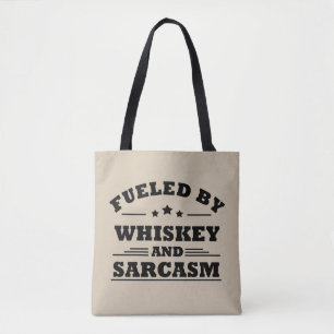 Whiskey quotes funny drinking alcohol sayings tote bag