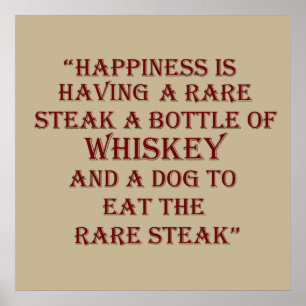 Whiskey quotes funny drinking sayings poster
