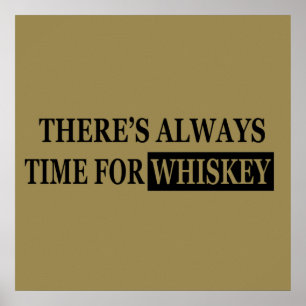 Whiskey quotes funny drinking sayings poster
