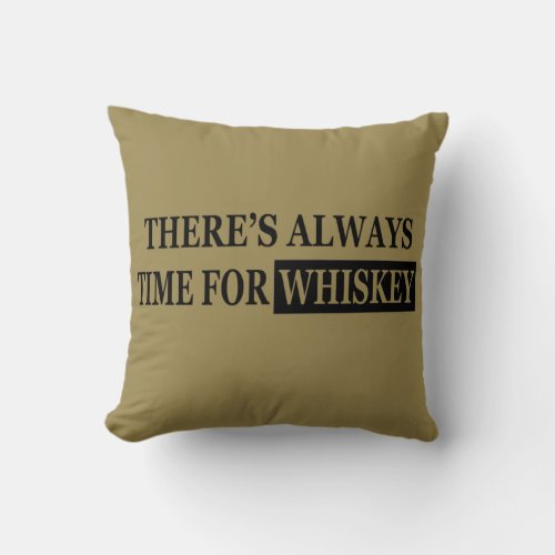 Whiskey quotes funny drinking sayings throw pillow